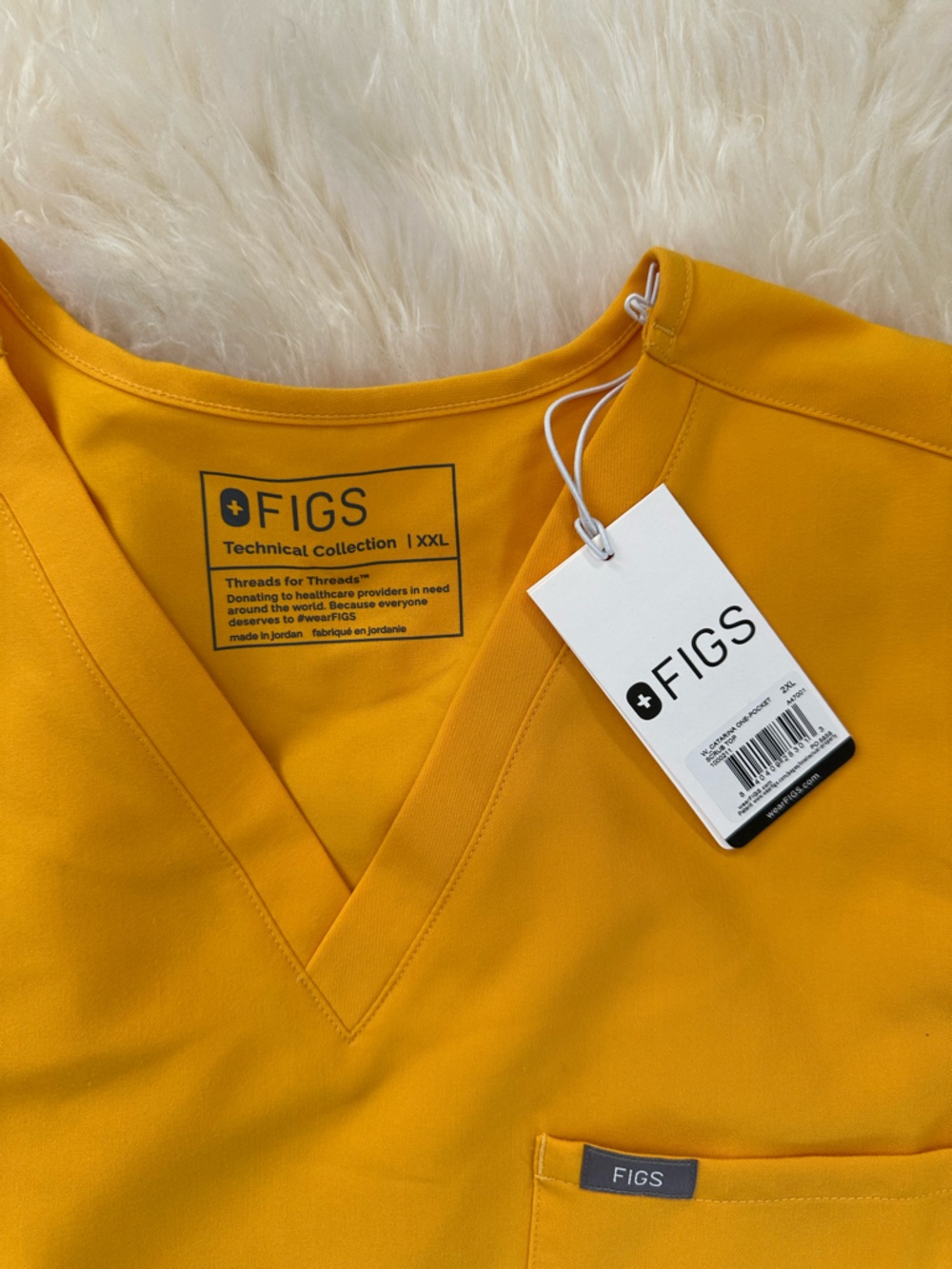 Figs Marigold Yellow Set Catarina Top Uman Relaxed Jogger NWT - Picture 5 of 6